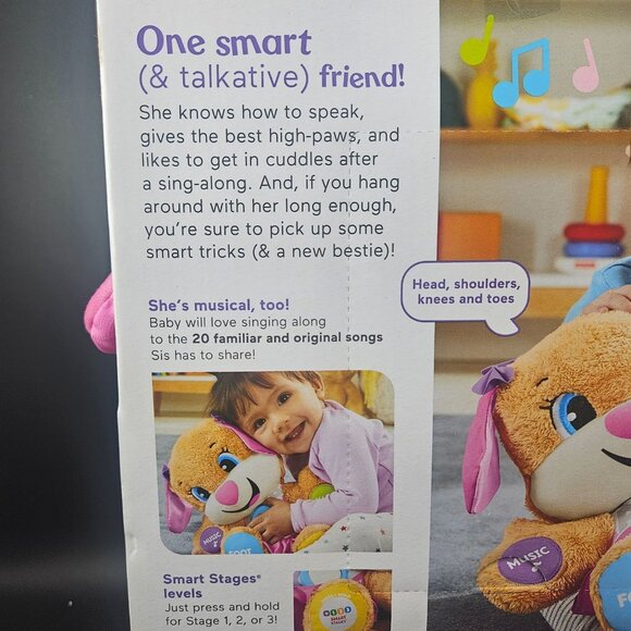 Fisher-Price Laugh & Learn Smart Stages Sis Plush Toy 6-36 Months Interactive Ed - Picture 6 of 8
